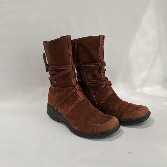 Clarks Artisan Collection Mid-calf Tan Boots 9.5M - Picture 10 of 12